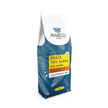 Кава Marco Coffee "Brazil" в зернах, 500 гр