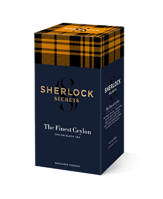 Чай Sherlock Secrets "Finest Ceylon" чорний цейлонський байховий, сорт "Букет", 22 сашета, 44 г