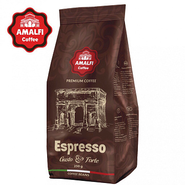 Кава Amalfi "Espresso Gusto Forte" в зернах, 250 гр