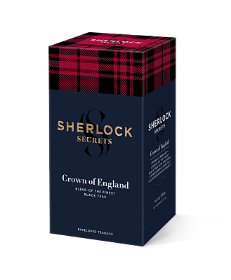 Чай Sherlock Secrets "Crown of England" чорний байховий вищого сорту, 22  сашета, 44 г