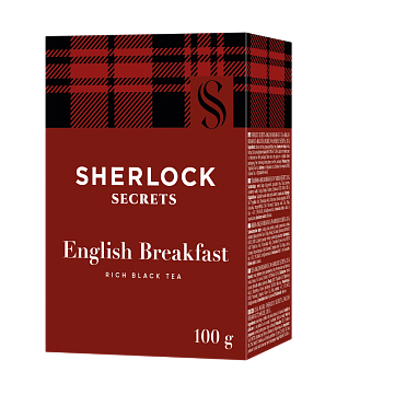 Чай Sherlock Secrets «English Breakfast» чорний листовий, 100 г