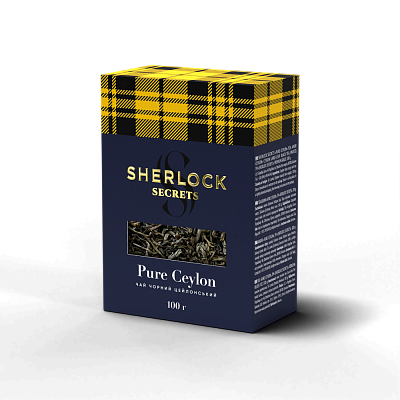 Чай Sherlock Secrets «Pure Ceylon» чорний цейлонський Крупнолистовий, 100 г