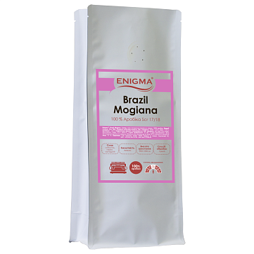 Кава Enigma "Brazil Mogiana" в зернах, 1000 гр