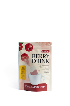 Напій натуральний з сушених ягід Udida "Berry drink" Журавлина, 48г
