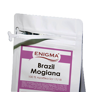 Кава Enigma "Brazil Mogiana" в зернах, 250 гр