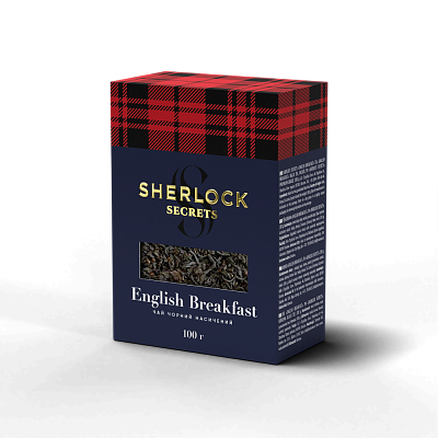 Чай Sherlock Secrets «English Breakfast» чорний листовий, 100 г