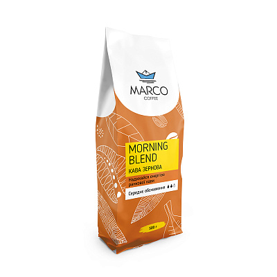 Кава Marco Coffee "Morning Blend" в зернах, 500гр