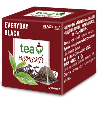Чай Tea Moments "Everyday Black" чорний класичний, 1 пірамідка