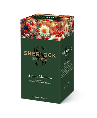 Чай Sherlock Secrets "Alpine Meadow" трав'яний, квітковий, ягідний, 22 сашета, 33 г