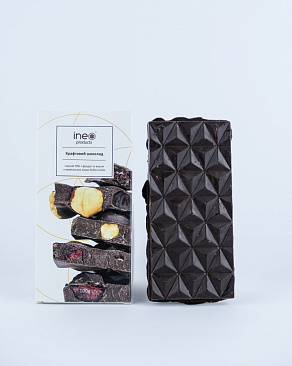 Шоколад крафтовий Ineo products, чорний з вишнею та фундуком, 100 г