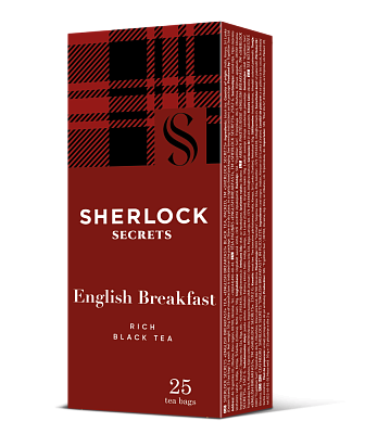 Чай Sherlock Secrets «English Breakfast» чорний, 25 пакетиків