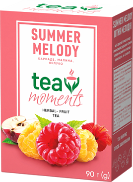 Чай Tea Moments "Summer Melody" фруктово-ягідний листовий зі смаком малини, 90 г