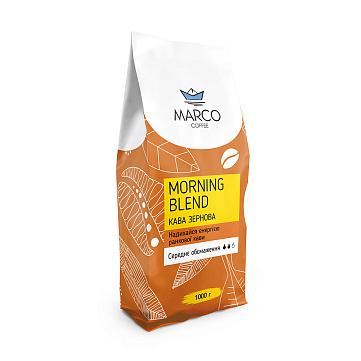 Кофе Marco Coffee "Morning Blend" в зернах, 1000 гр