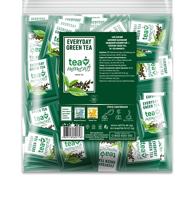 Чай Tea Moments "Everyday Green" зелений класичний, 50 сашетів