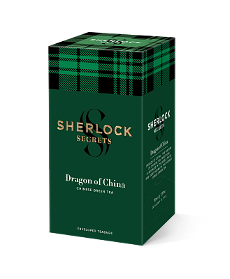 Чай Sherlock Secrets "Dragon of China" зелений байховий китайський вищого сорту, 22 сашета, 39,6 г